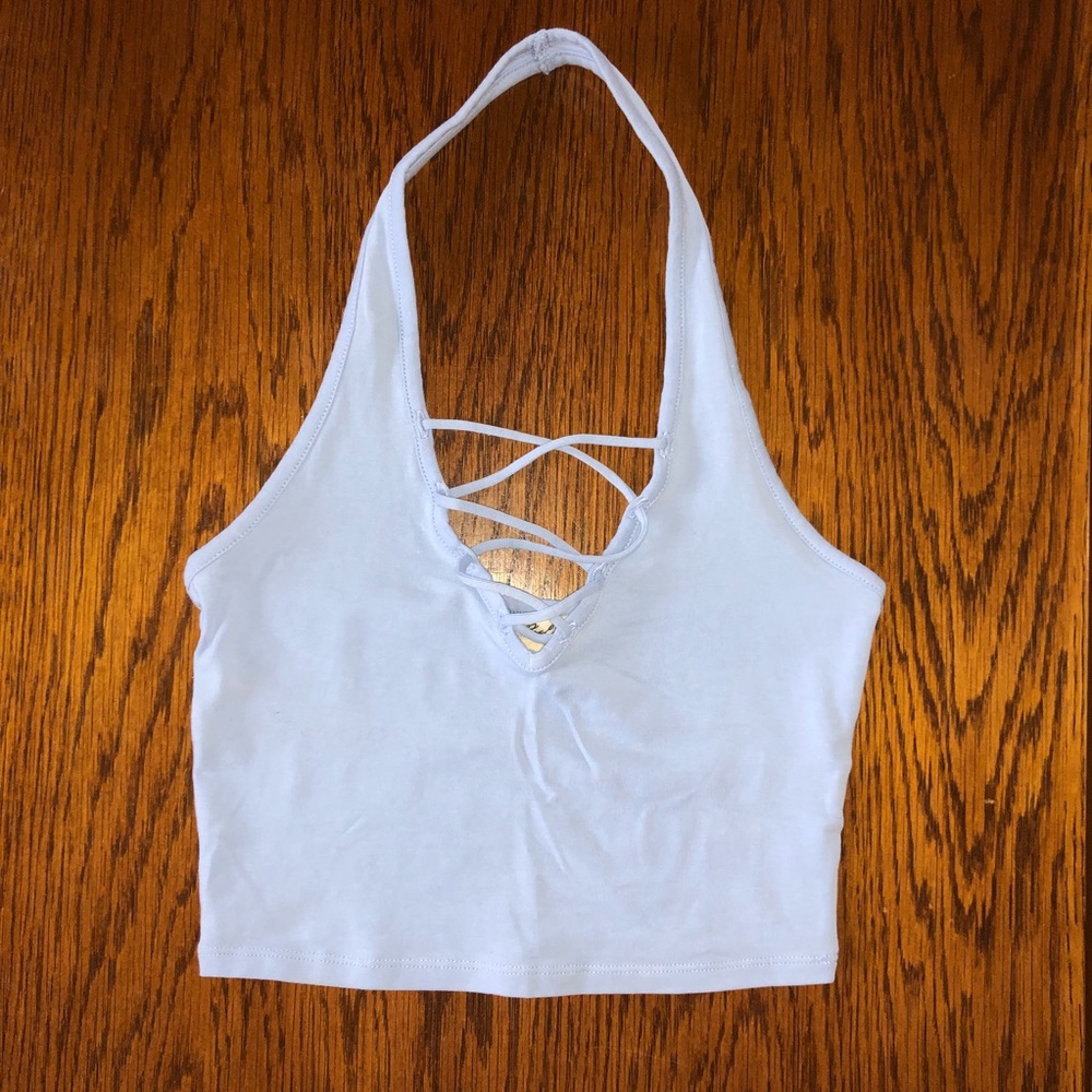 Express Halter Crop Top
